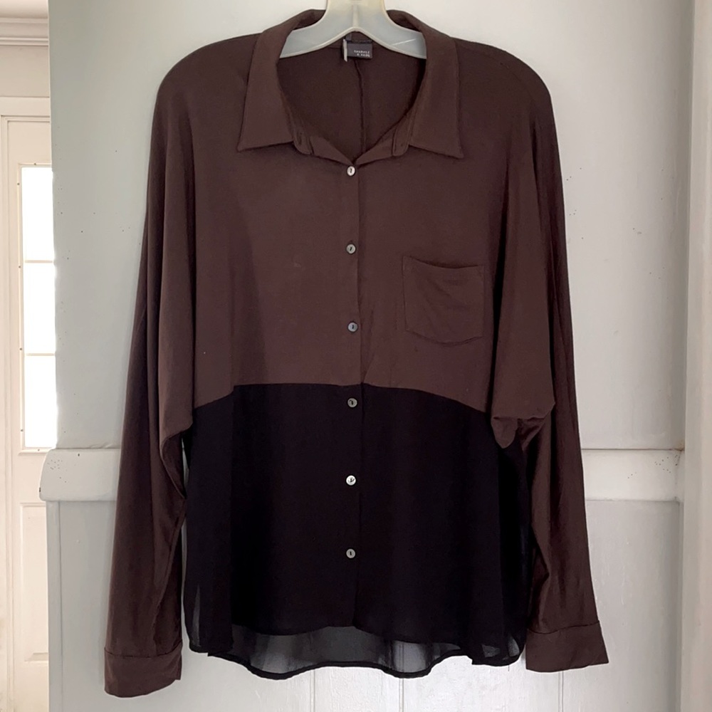 Sparkle & Fade very soft brown black top